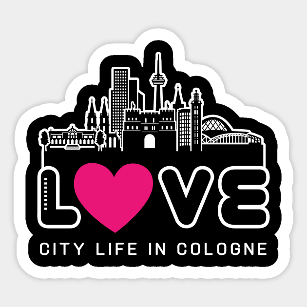 Love City Life in Cologne Sticker by travel2xplanet